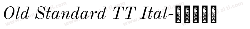 Old Standard TT Ital字体转换